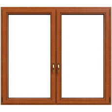 Houten kozijnen van meranti met lasuur licht eiken