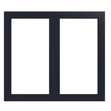 2 flügliges Aluminiumfenster in Anthrazit von Außen