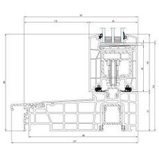 Detailzeichnungen Hebeschiebetür aluplast HST 85 Schiebeflügel mit Laufwaagen