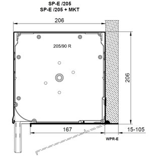 Vorbaurollladen SP-E mit Kastenhöhe 205mm