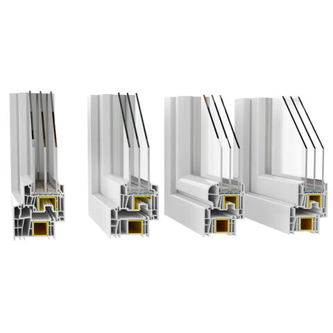 Verschillende kunststof kozijnprofielen van Decco