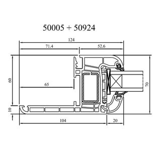 Drutex Iglo 5 Renovationsrahmen 65mm