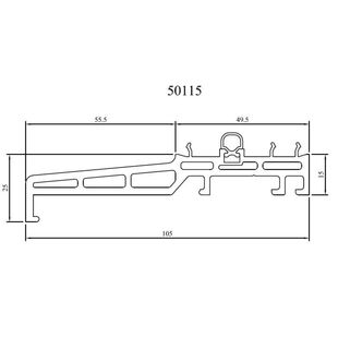Drutex Iglo Anschlussprofil NL 50115