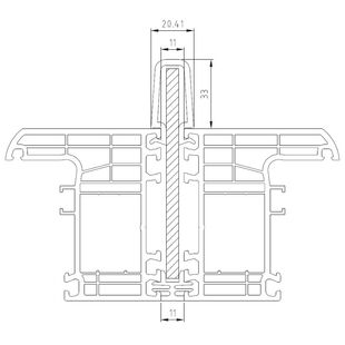 Drutex Iglo Energy Fenster mit Kopplung 50124 mit Stahl + Verstärkung außen