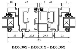 MB-45 stulpkozijn detailtekening
