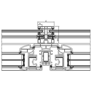 Beidseitige Führungsschiene und Insektenschutz am Iglo Energy Profil