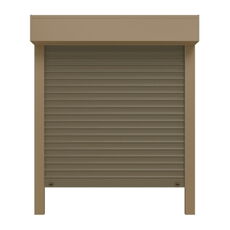 Vorbaurollladen SP Grünbraun mit Metallic Braun Panzer