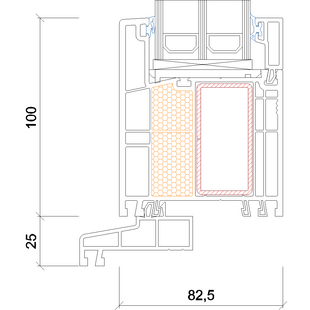 3207- Fensterbankprofil- 25mm