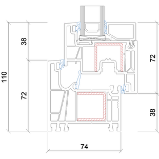Kunststof profiel Gealan Linear
