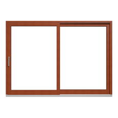 Kunststoff-Hebeschiebetür in Kiefer Eiche dunkel