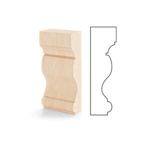 Holz Kapitell 1G-GL Querschnitt