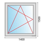 Venstermaat 1400x500mm