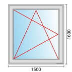 Venstermaat 1500x1600mm