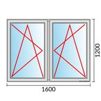 Venstermaat 1600x1200mm