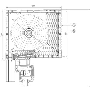Aufsatzrollladen PTP mit Kastenhöhe 220mm