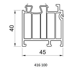 Salamander 416 100 Fensterbankanschluss - 40mm