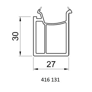 Salamander 416 131 Fensterbankanschluss - 30mm