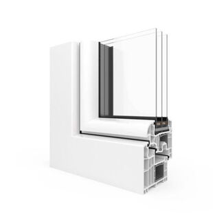 Kunststof kozijnen Salamander bluEvolution 92 Round-Line – buitenaanzicht