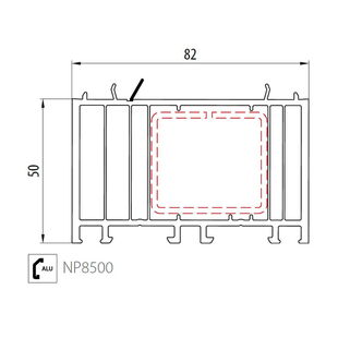 Salamander NP8500 Rahmenverbreiterung 50mm