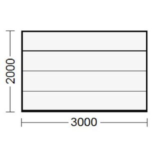 Sektionaltor 3000x2000mm ohne Prägung in Wei?