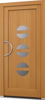 Holz Haustür Woodline Modell 13 Kiefer