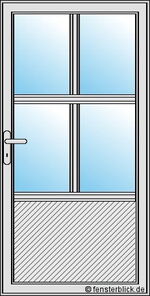 Nebeneingangstür Modell Bernau