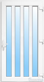 Kunststoff Nebeneingangstür Neuendorf in weiß