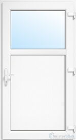 Kunststoff Nebeneingangstür Schwedt in weiß