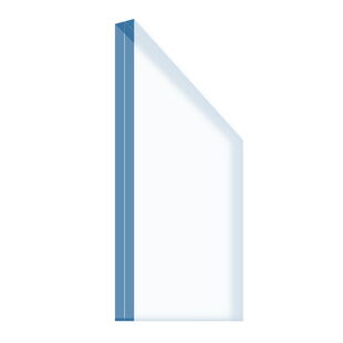 1-fach Verglasung VSG 6 matt