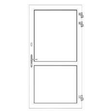 Aluminium achterdeur in wit