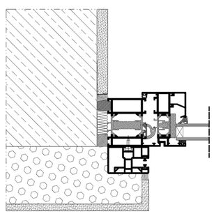 Vorbaurollladen SKB RI Einbaubeispiel 1 Führungsschiene
