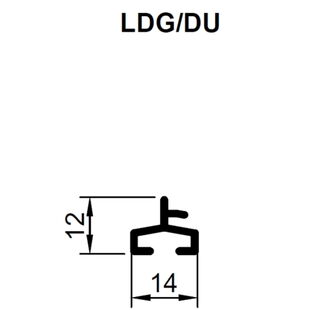 Vorbaurollladen Endleiste LDG/DU
