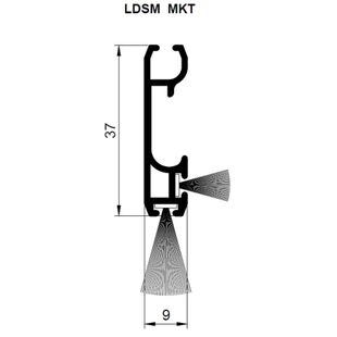 Vorbaurollladen mit Insektenschutz Abschlussleiste LDSM MKT