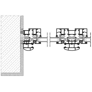 Vorbaurollladen SKP Einbaubeispiel 2 Führungsschiene zweiseitig