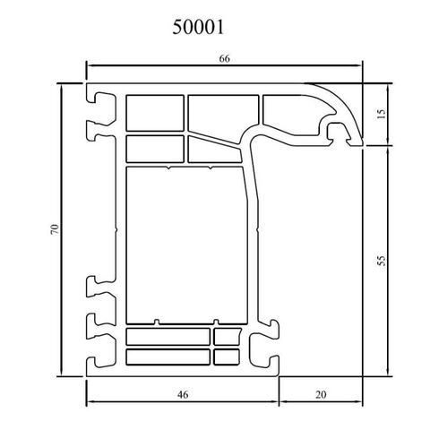 Drutex Iglo 5 66mm Rahmenprofil technische Details