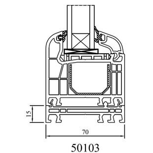 Drutex Iglo 5 Fenster mit Rahmenverbreiterung 15mm 50103