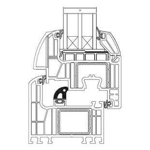 Drutex Iglo Energy 3-fach Verglasung 36mm