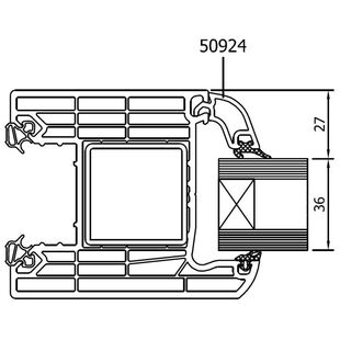 Drutex Iglo HS Tür 36mm 2-fach Verglasung Detailzeichnung