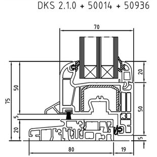 Drutex Iglo Light Balkontür mit flacher Aluminiumschwelle 20mm DKS 2.1.0 50014 50936