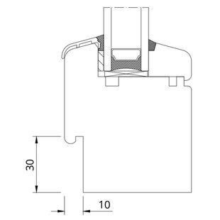 Drutex Softline 68 Festverglasung mit Aussenfalz