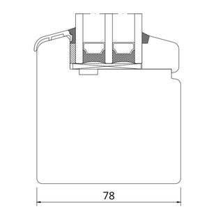 Drutex Softline 78 Festverglasung ohne Falz