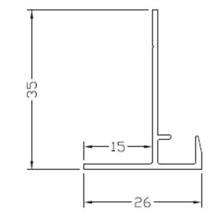 Vorbaurollladen Aluminiumleiste und Putzträger L01 Detail