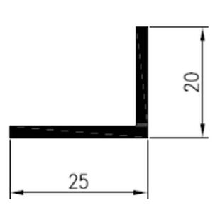 Vorbaurollladen Aluminiumleiste und Putzträger L02 Detail