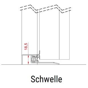 FM Nebeneingangstür ATS 56 / NBT 56 - Rahmen Detailzeichnung