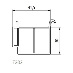 Gealan 7202 - Fensterbankanschluss - 30mm