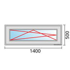 Venstermaat 1400x500mm