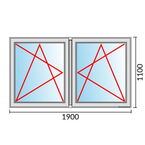 Venstermaat 1900x1100mm