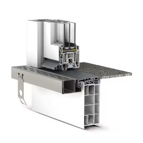 Rehau RAUCERO drempelloze dorpel profieldoorsnede