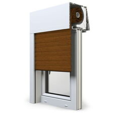 Exte Elite XT Aufsatzrollladen in 30 Golden Oak