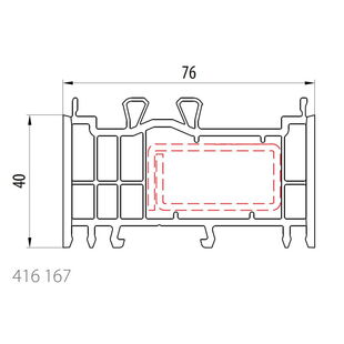 Salamander 416 167 Rahmenverbreiterung 40mm